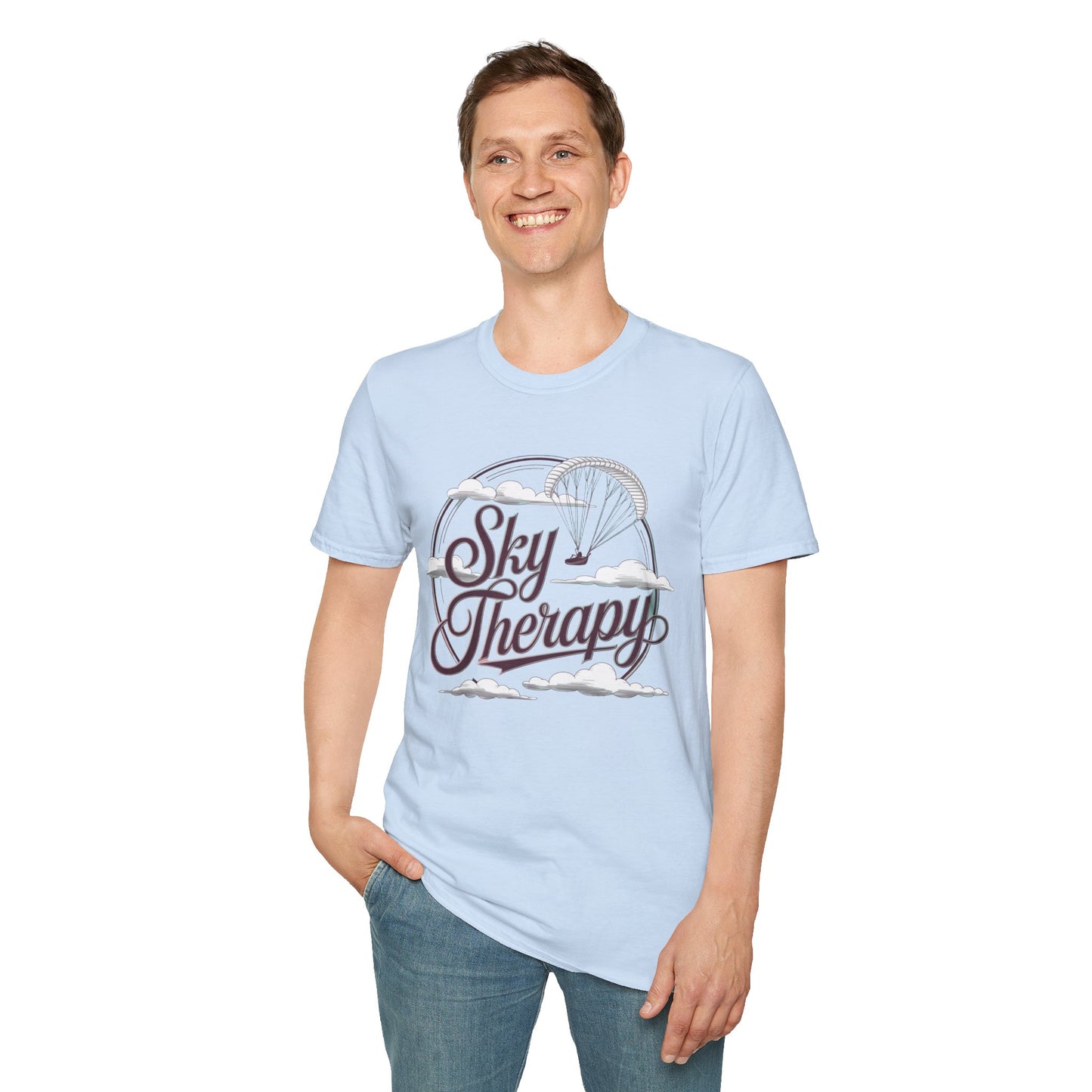"Sky Therapy" - Inspirational Paragliding T-Shirt - V2