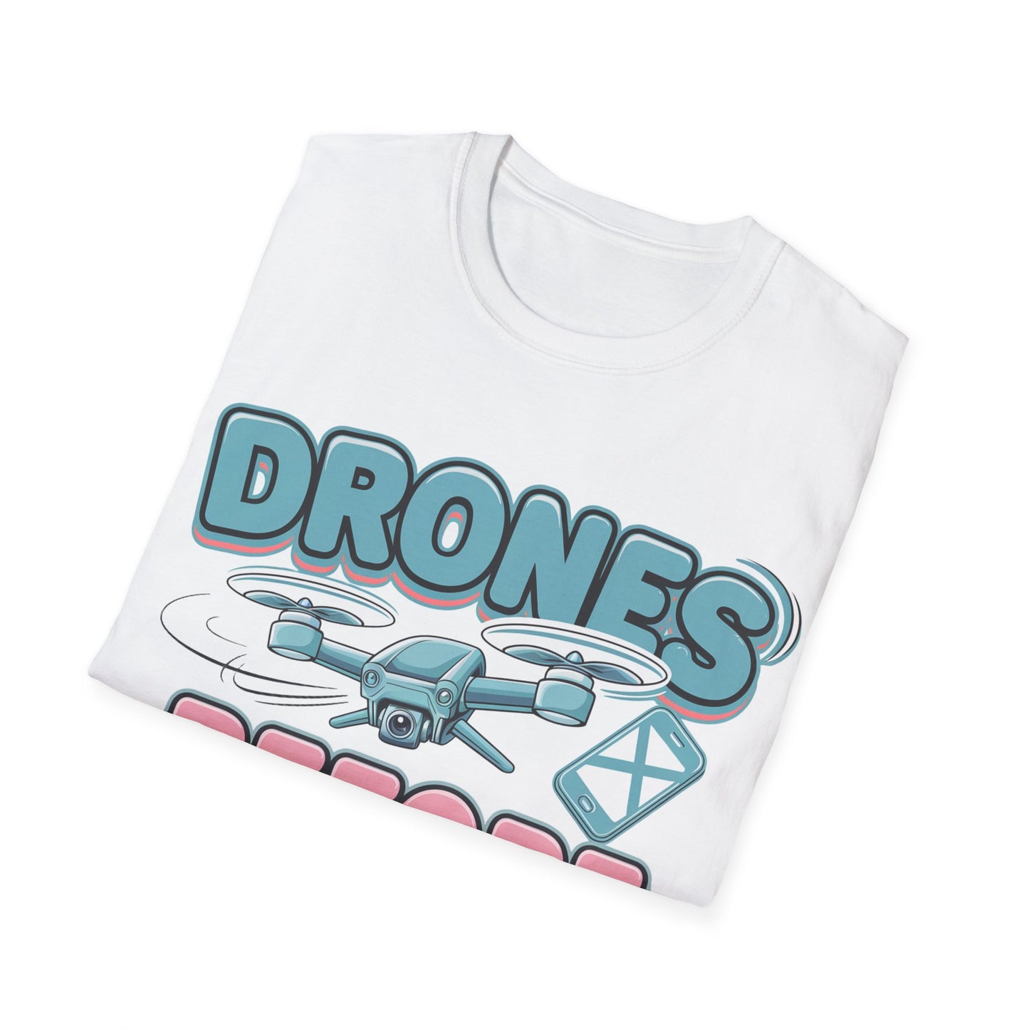 "Drones Before Phones" Funny Drone Enthusiast T-Shirt