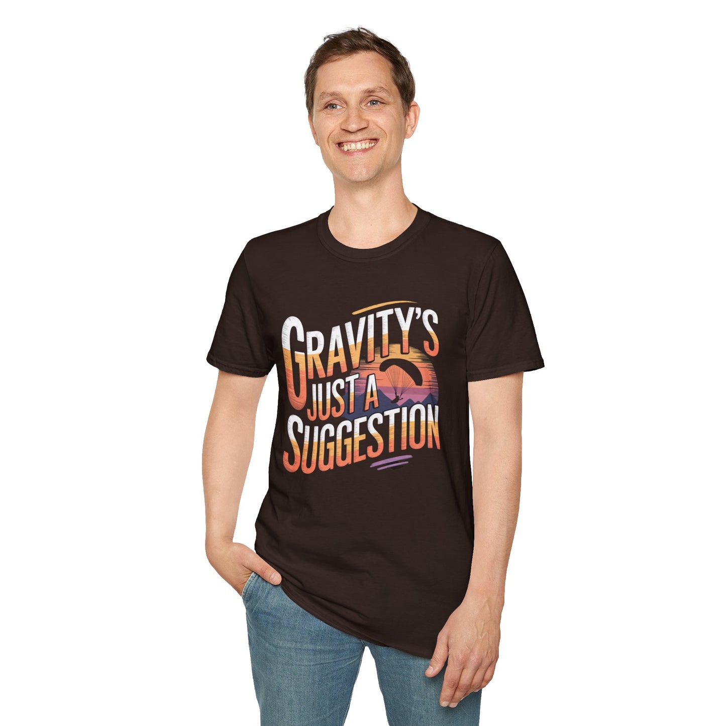 "Gravity’s Just a Suggestion" - Inspirational Paragliding T-Shirt