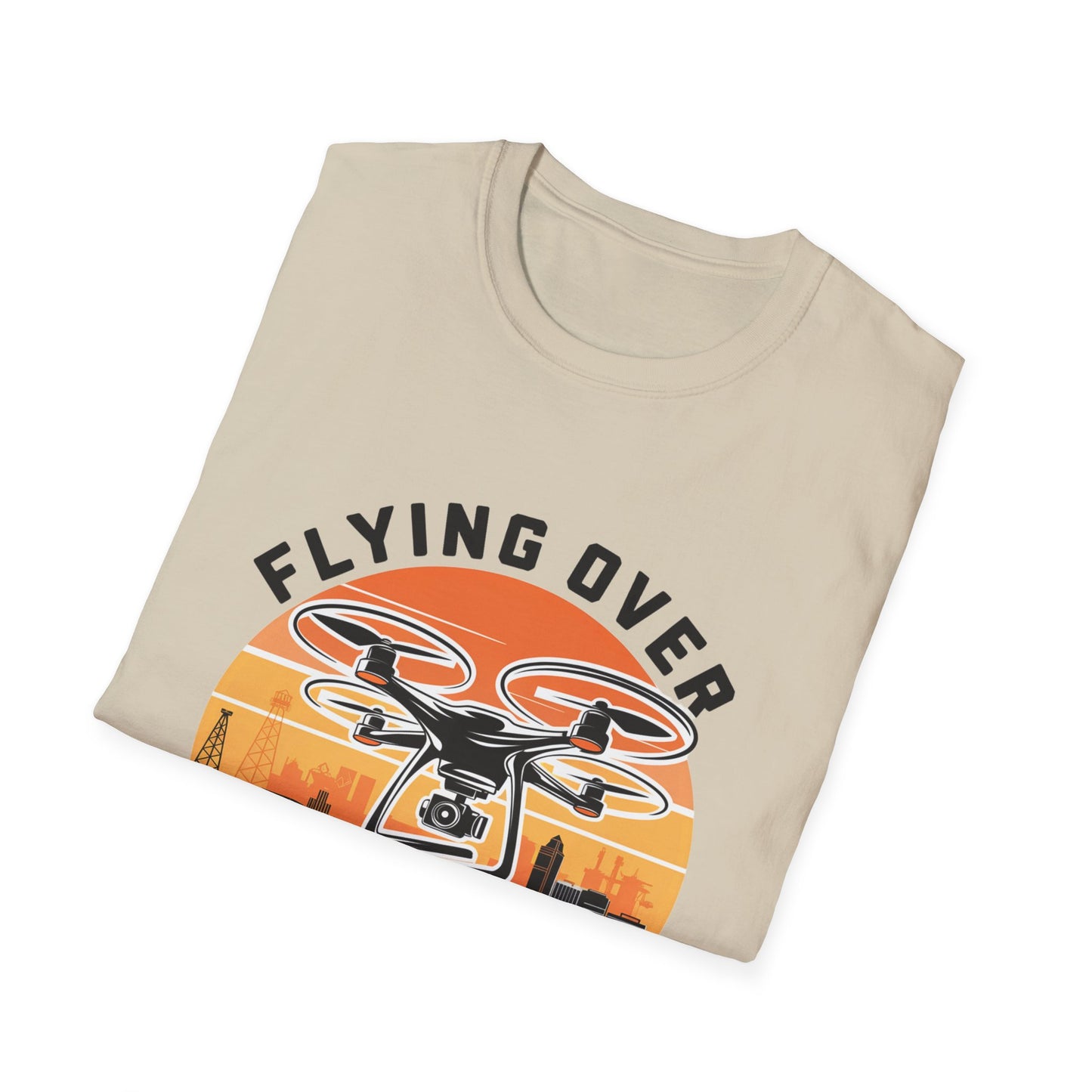 "Flying Over Tulsa – The Oil Capital" - Oklahoma Drone Enthusiast T-Shirt