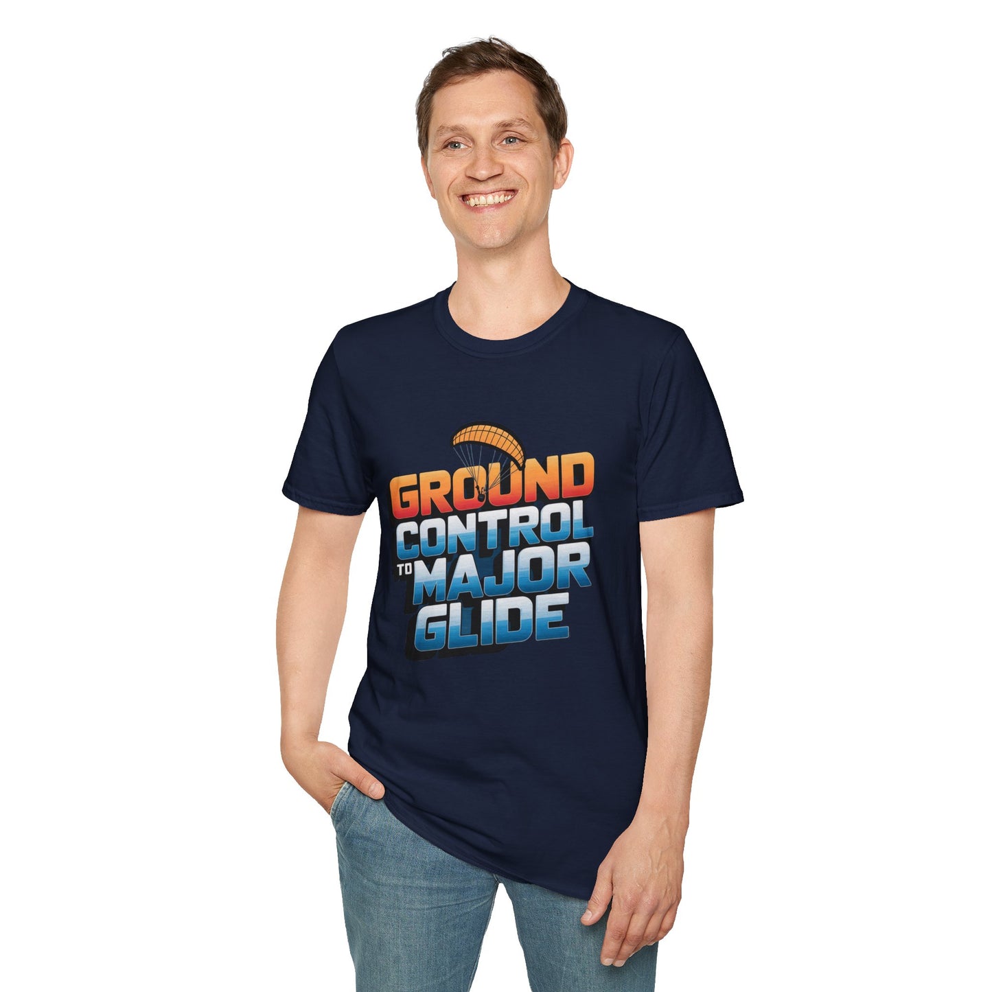 "Ground Control to Major Glide" - Funny Paragliding T-Shirt