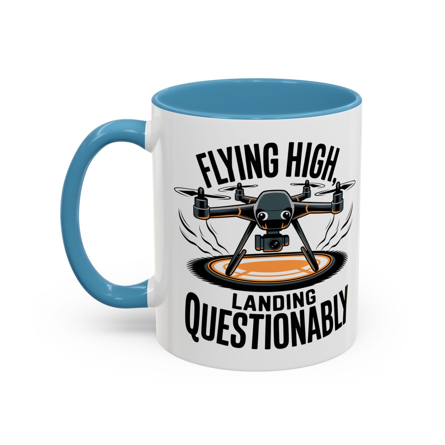 Flying High Drone Coffee Mug - 11oz & 15oz - Perfect Gift for Pilots & Enthusiasts