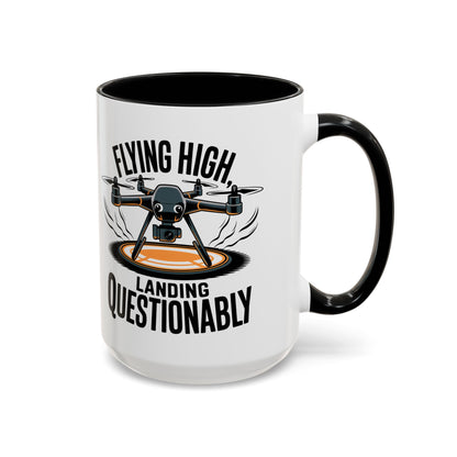 Flying High Drone Coffee Mug - 11oz & 15oz - Perfect Gift for Pilots & Enthusiasts