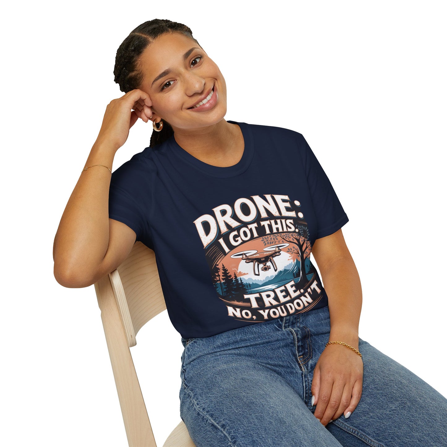 "Drone: I Got This… Tree: No, You Don’t!" - Funny Drone Pilot T-Shirt - V2