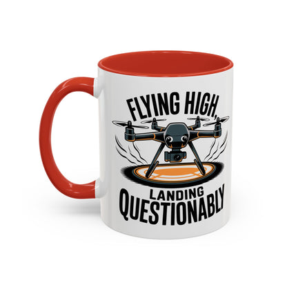 Flying High Drone Coffee Mug - 11oz & 15oz - Perfect Gift for Pilots & Enthusiasts