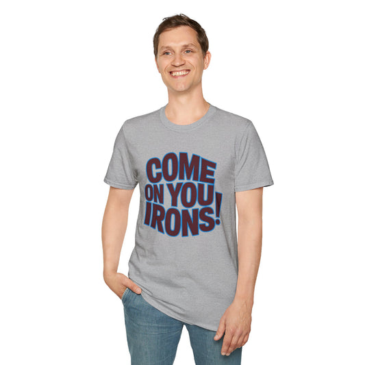 West Ham T-Shirt "Come On You Irons!" V3 Unisex