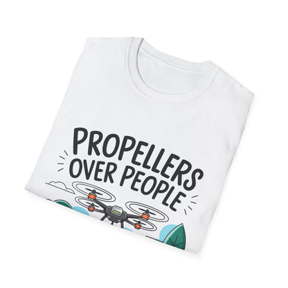 “Propellers Over People” Funny Drone T-Shirt