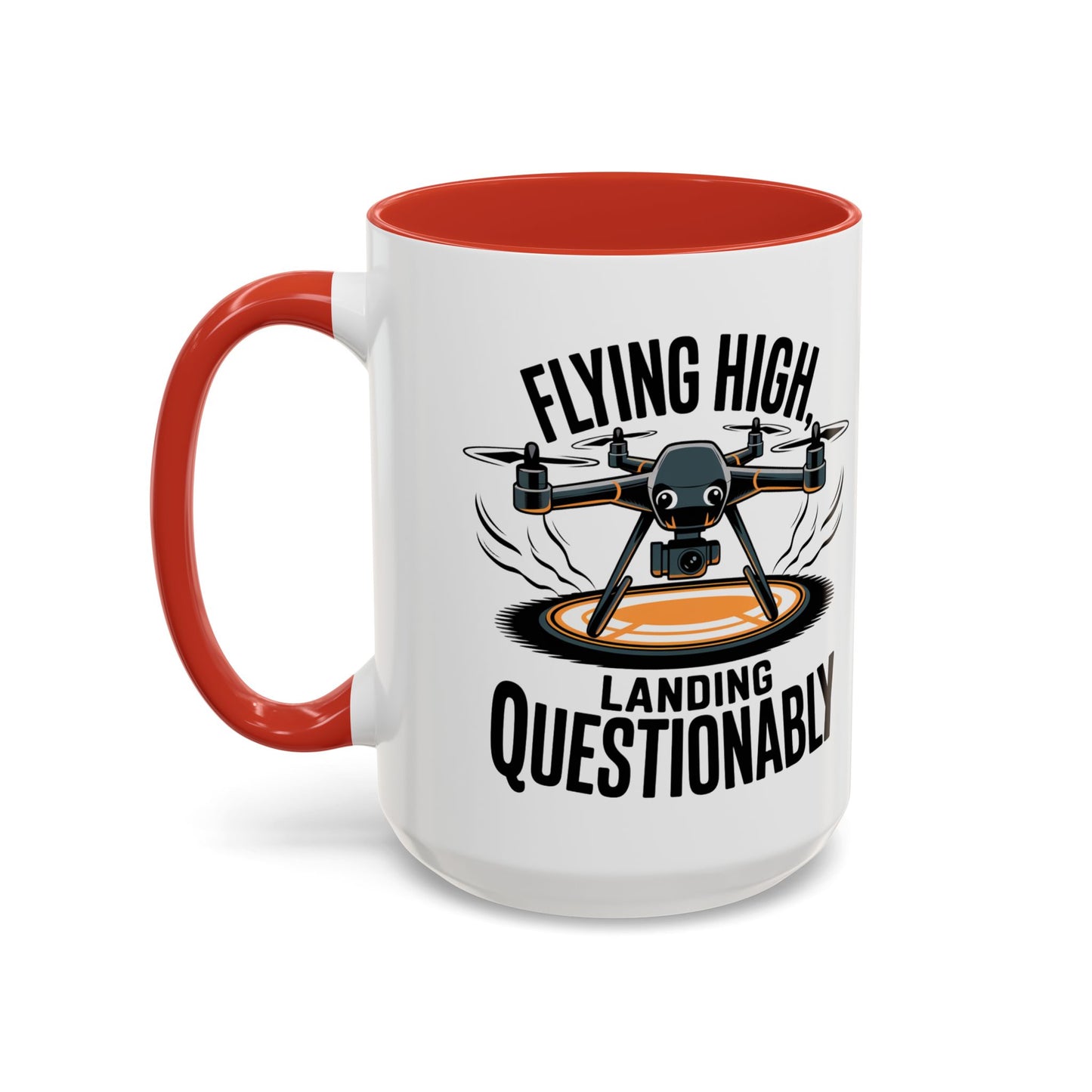 Flying High Drone Coffee Mug - 11oz & 15oz - Perfect Gift for Pilots & Enthusiasts