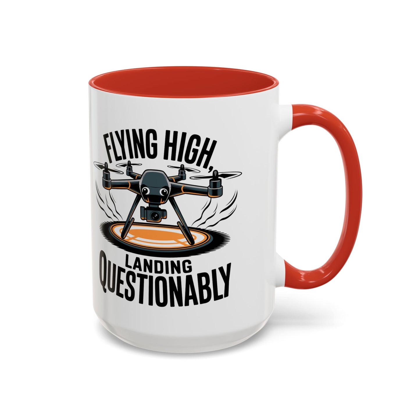 Flying High Drone Coffee Mug - 11oz & 15oz - Perfect Gift for Pilots & Enthusiasts