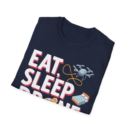 "Eat. Sleep. Drone. Repeat." V2 Tech-Inspired T-Shirt