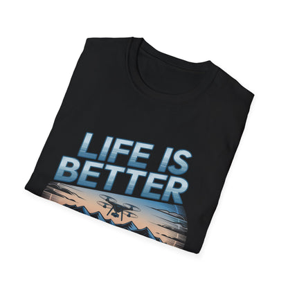 “Life Is Better at 400 Feet” Aerial Drone T-Shirt