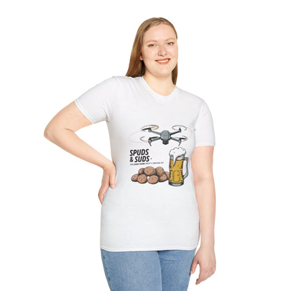 "Spuds & Suds – The Idaho Drone Pilot’s Survival Kit!"  - Funny Drone T-Shirt V1