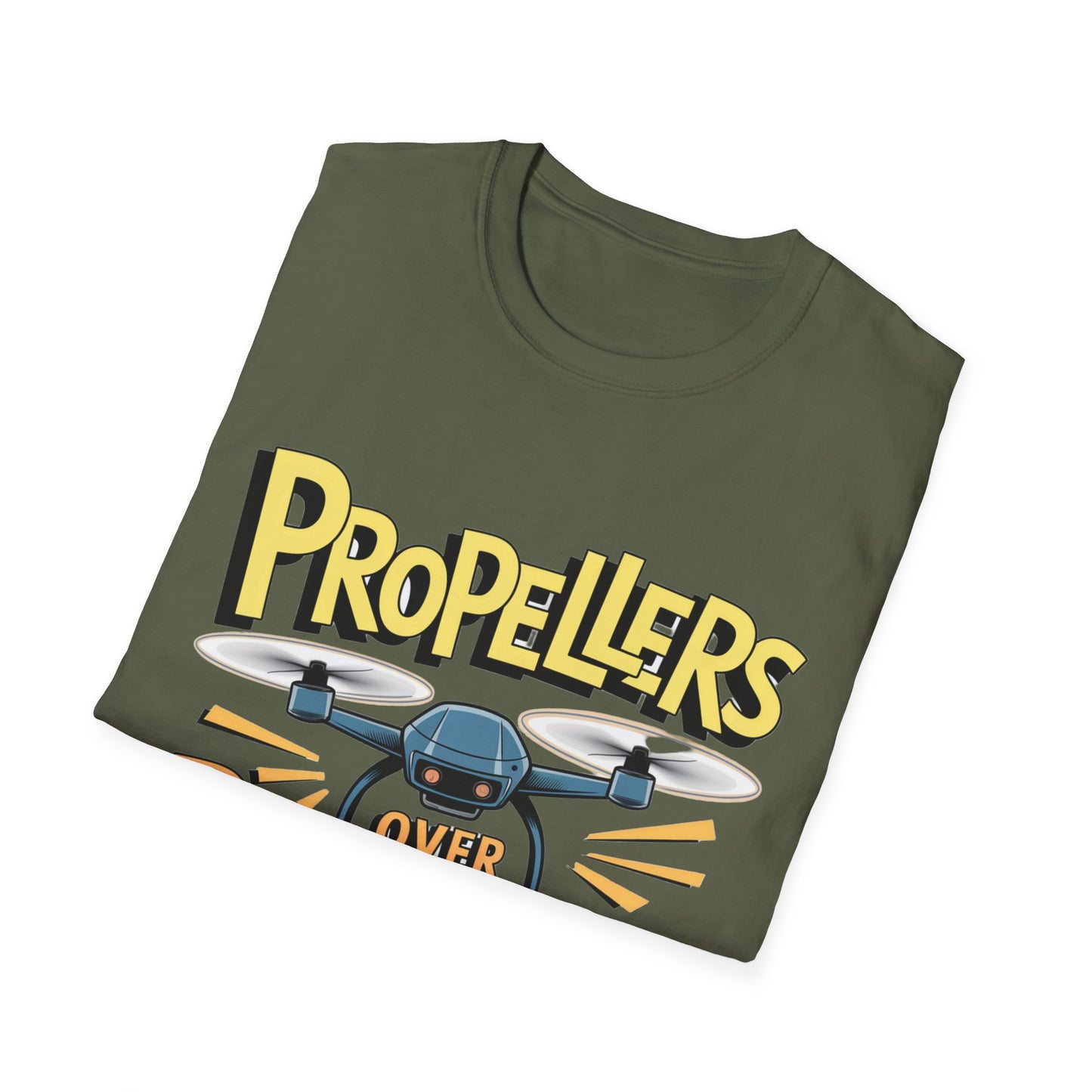 “Propellers Over Problems” Drone T-Shirt