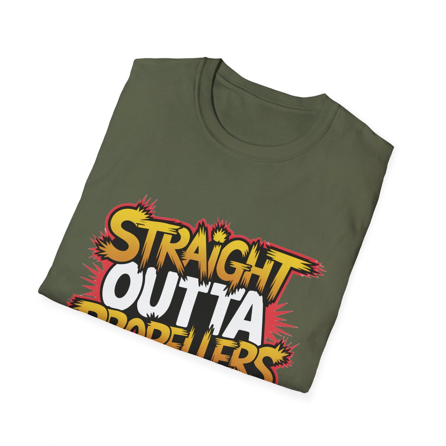 “Straight Outta Propellers” Funny Drone T-Shirt