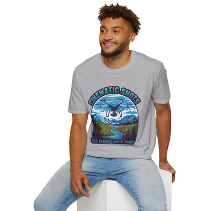 "Cinematic Shots One Flight at a Time" - Drone Pilot T-Shirt - V3