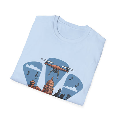 "Austin Airspace" – Texas State Drone T-Shirt