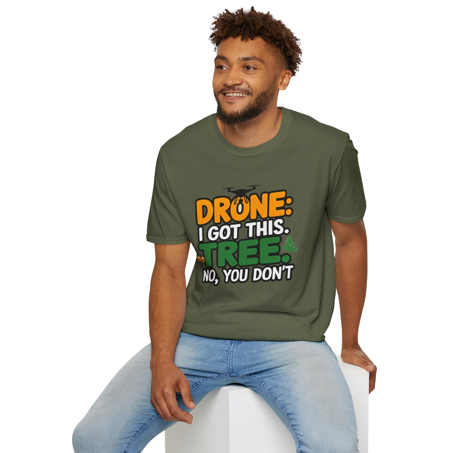 "Drone: I Got This… Tree: No, You Don’t!" - Funny Drone Pilot T-Shirt