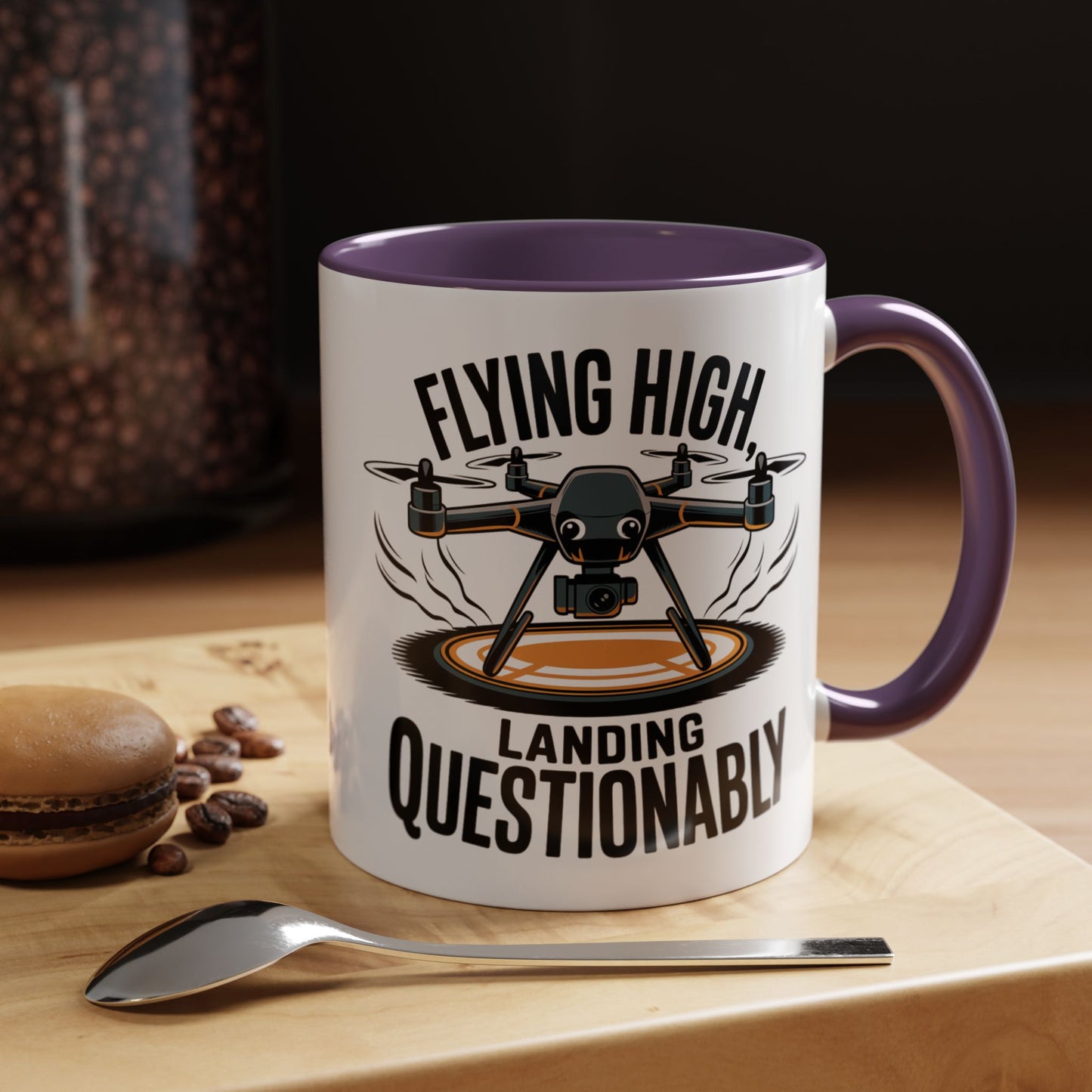 Flying High Drone Coffee Mug - 11oz & 15oz - Perfect Gift for Pilots & Enthusiasts