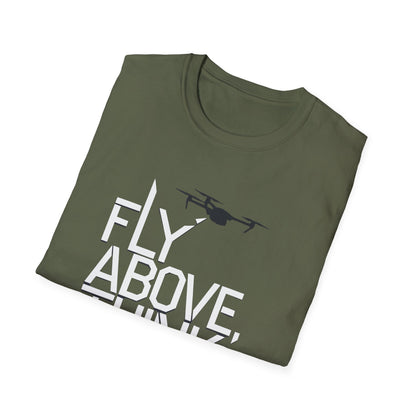 "Fly Above, Think Beyond" Minimalist Drone T-Shirt