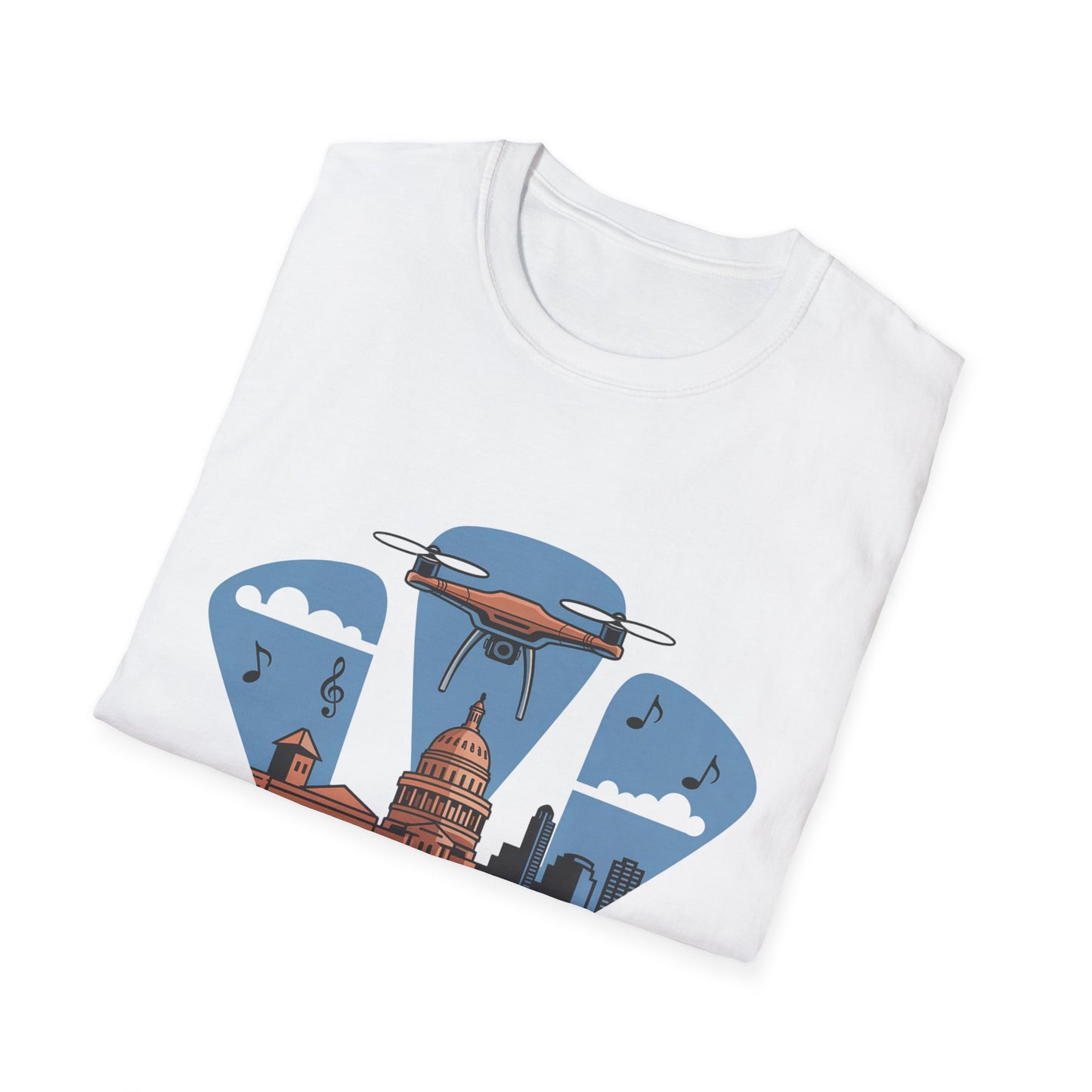 "Austin Airspace" – Texas State Drone T-Shirt