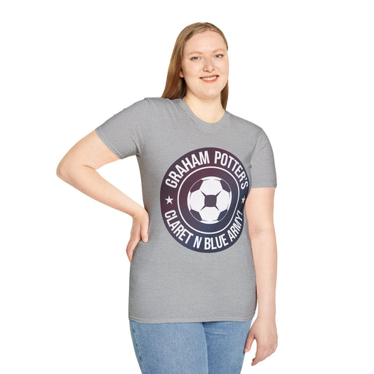 Football T-Shirt - West Ham United "Graham Potters Clarat n Blue Army" V3