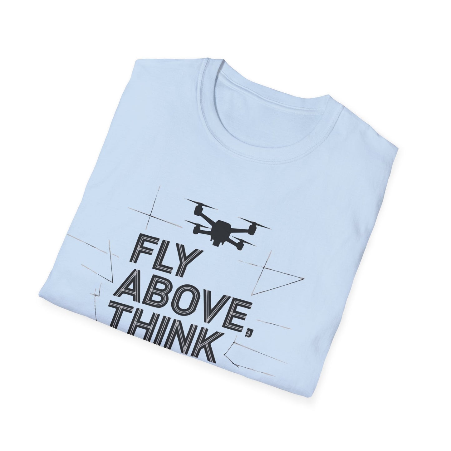 "Fly Above, Think Beyond" Minimalist Drone T-Shirt V2