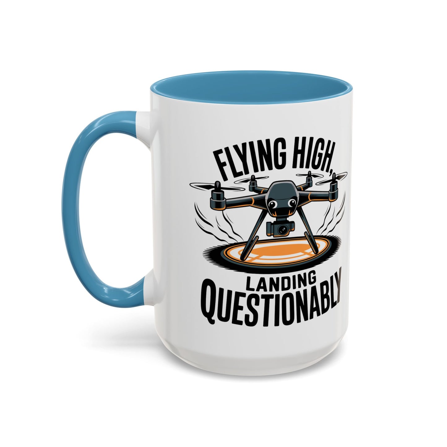 Flying High Drone Coffee Mug - 11oz & 15oz - Perfect Gift for Pilots & Enthusiasts