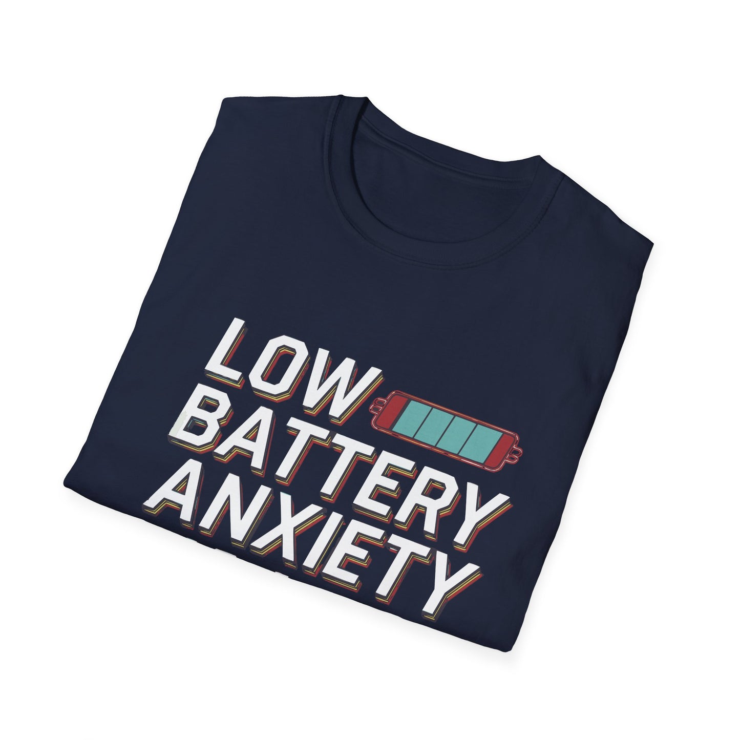 "Low Battery Anxiety Is My Cardio" Funny Drone T-Shirt