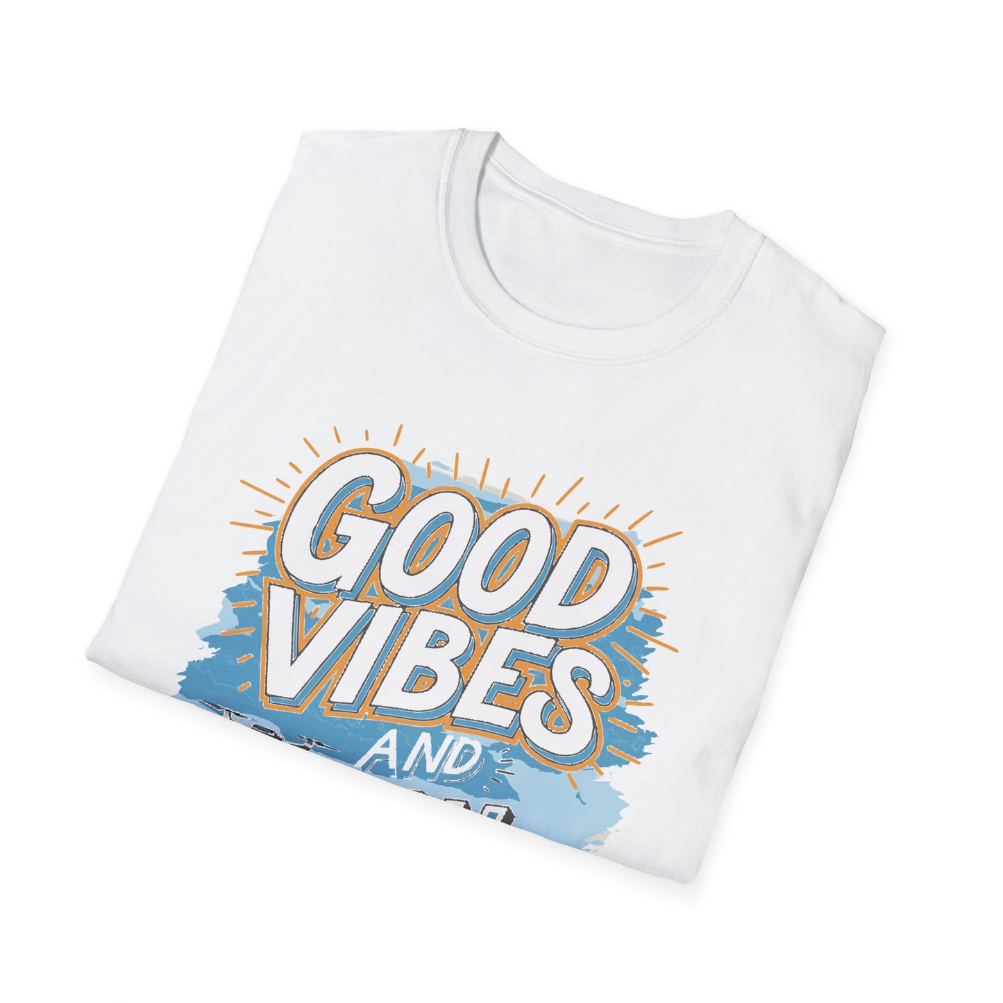 "Good Vibes and High Skies" V2 Cheerful Drone T-Shirt