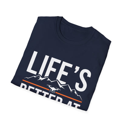 "Life’s Better at 400 Feet" Minimalist Drone T-Shirt