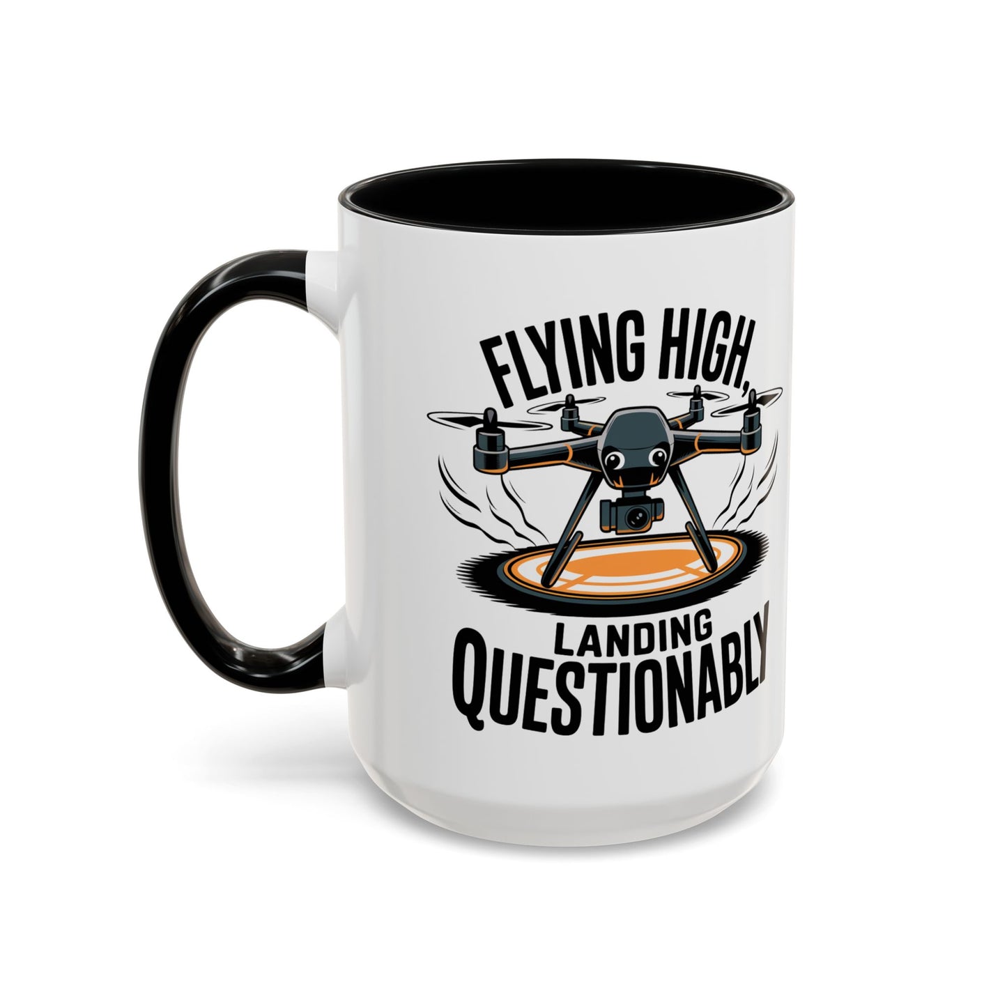 Flying High Drone Coffee Mug - 11oz & 15oz - Perfect Gift for Pilots & Enthusiasts