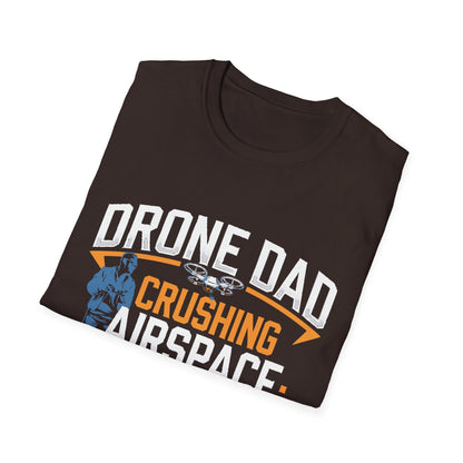 "Drone Dad: Crushing Airspace One Flight at a Time" V2 Bold T-Shirt