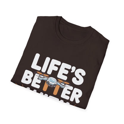 "Life’s Better with Propellers" Funny Drone T-Shirt