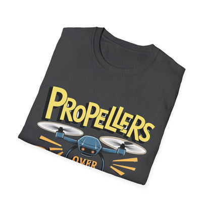 “Propellers Over Problems” Drone T-Shirt