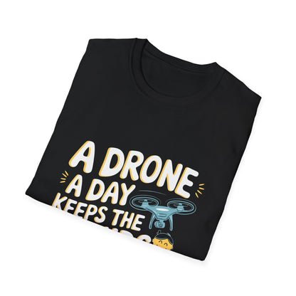 "A Drone a Day Keeps the Kids Entertained" Funny Drone T-Shirt