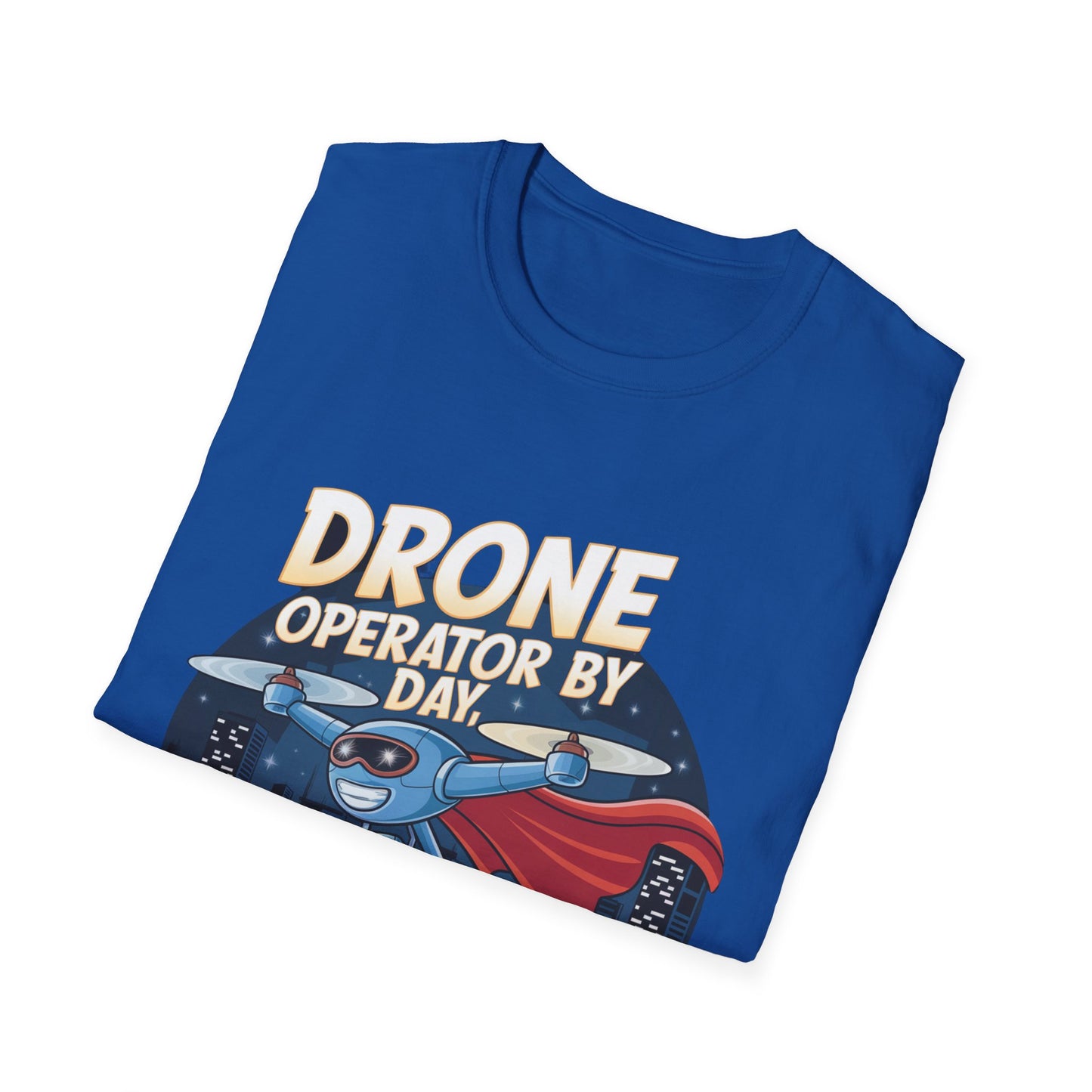 "Drone Operator by Day, Superhero by Night" – Mom, Dad, Funny Drone T-Shirt