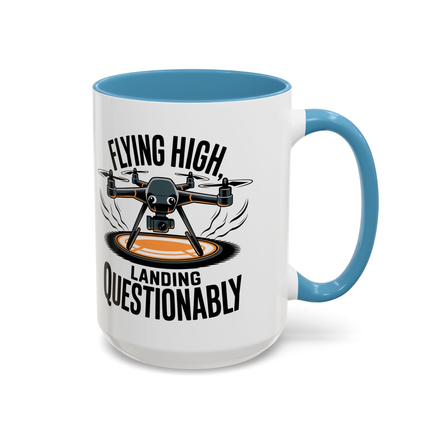 Flying High Drone Coffee Mug - 11oz & 15oz - Perfect Gift for Pilots & Enthusiasts