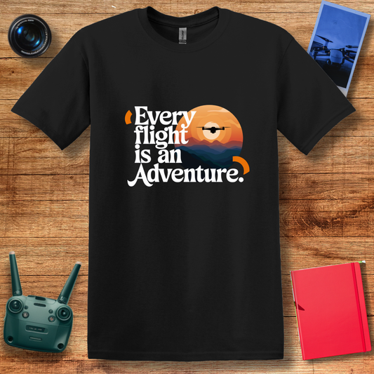 "Every Flight Is an Adventure" Scenic T-Shirt