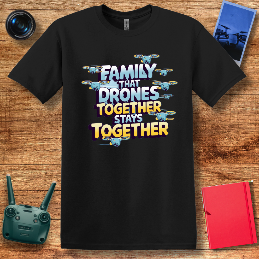 "Family That Drones Together Stays Together" Drone Enthusiast T-Shirt