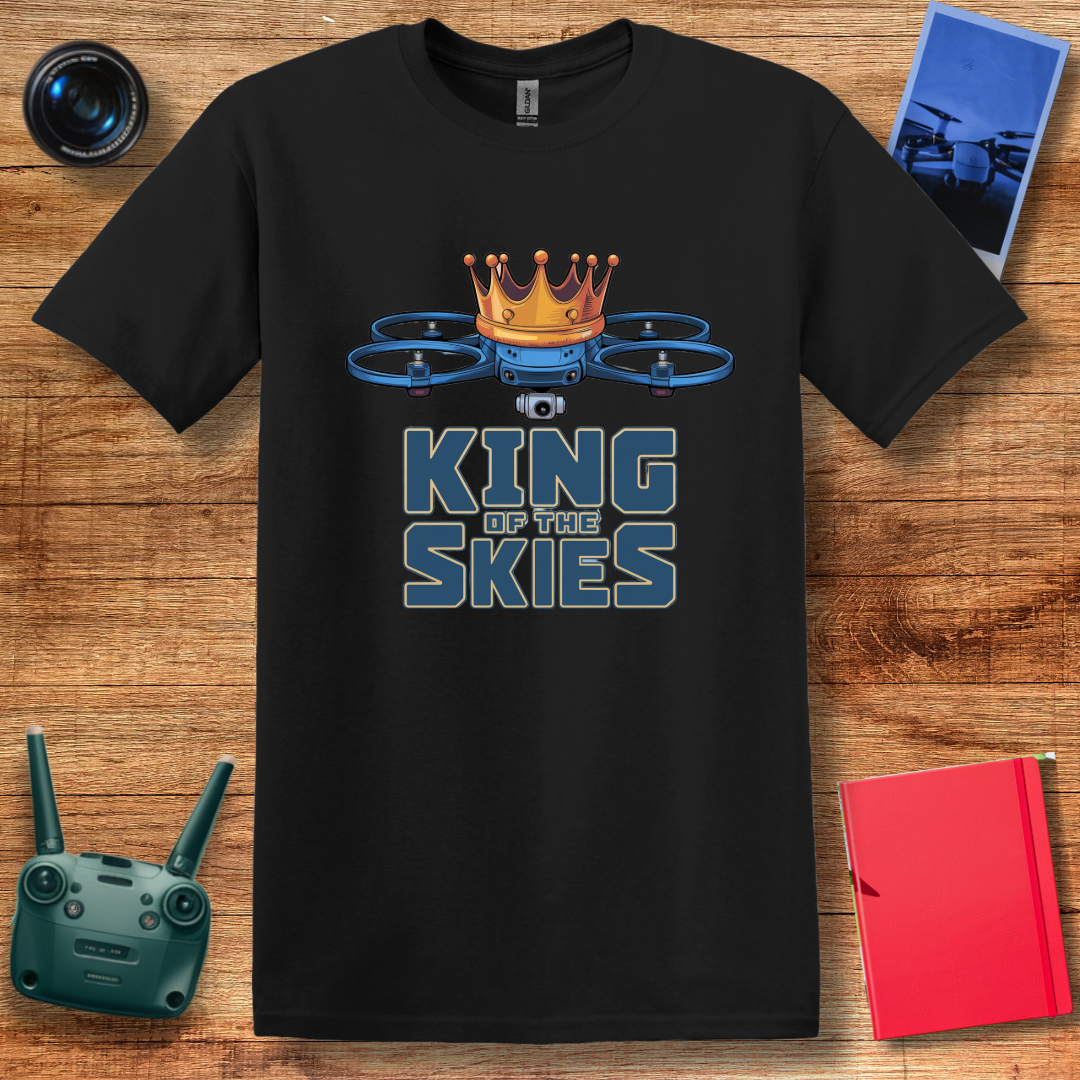 “King of the Skies” Drone Enthusiast T-Shirt