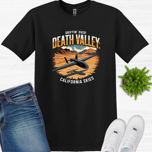 "Driftin’ Over Death Valley: California Skies" V3 – Drone Pilot T-Shirt