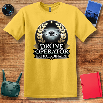 “Drone Operator Extraordinaire” Elegant Drone T-Shirt