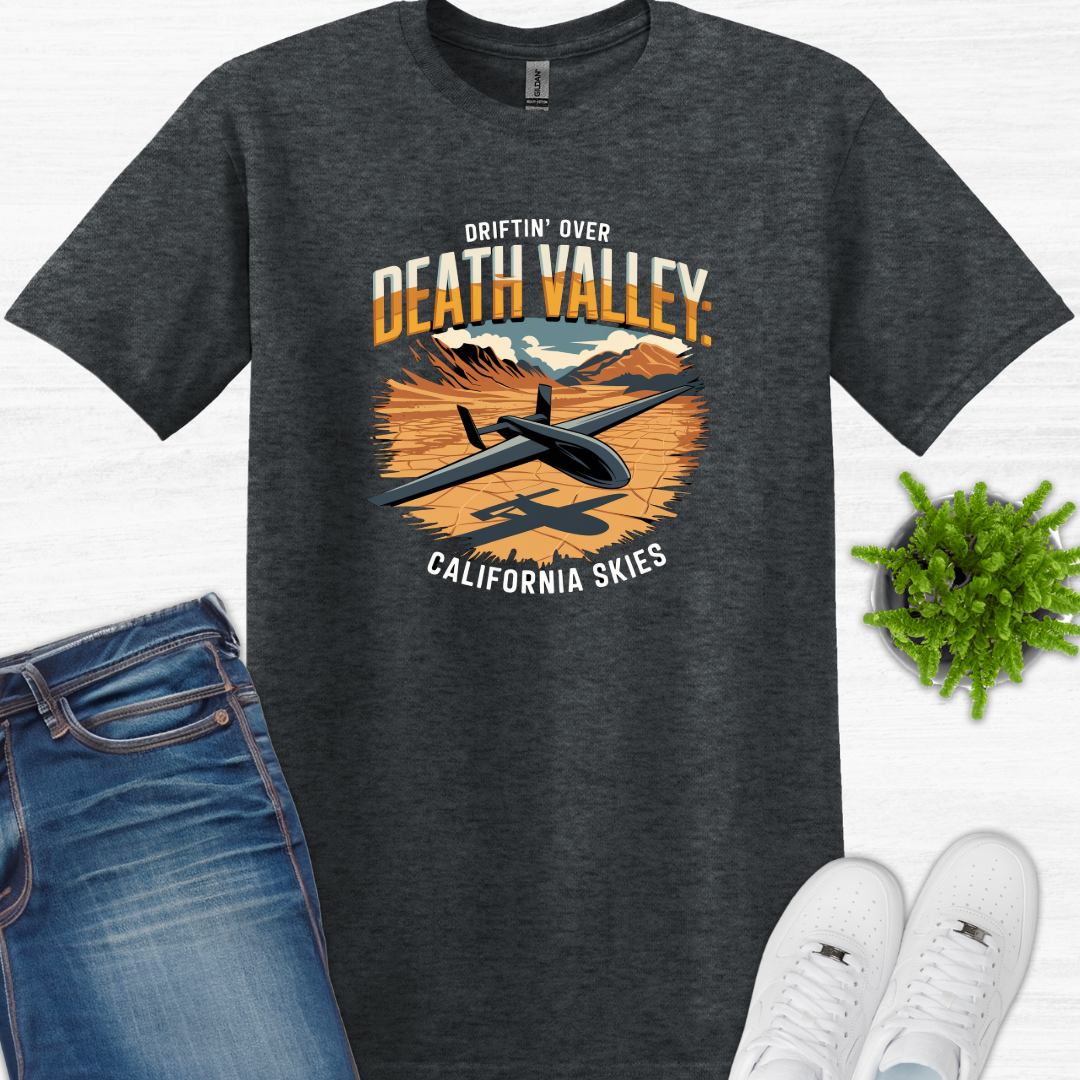 "Driftin’ Over Death Valley: California Skies" V3 – Drone Pilot T-Shirt