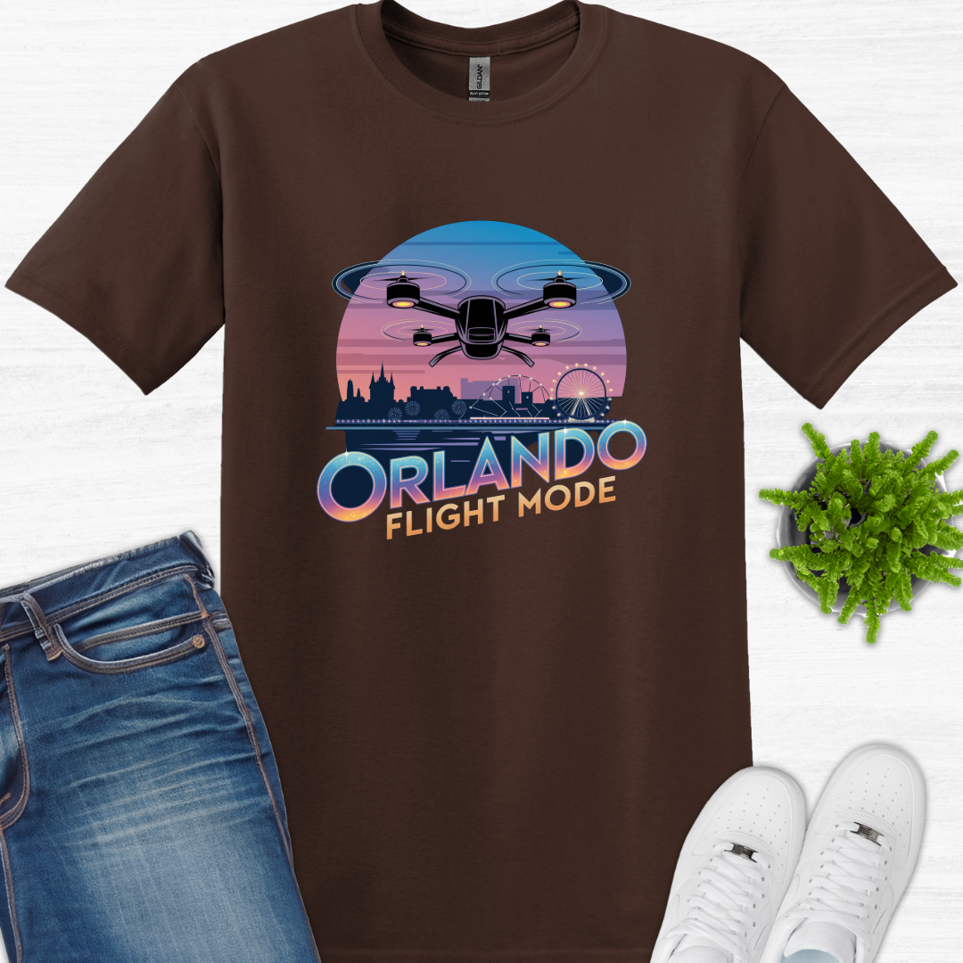 "Orlando Flight Mode" V2 – Florida Drone Pilot T-Shirt