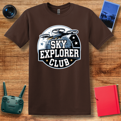 “Sky Explorer Club” Vintage Drone T-Shirt