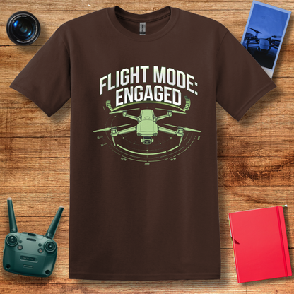 "Flight Mode: Engaged" V2 Drone Enthusiast T-Shirt