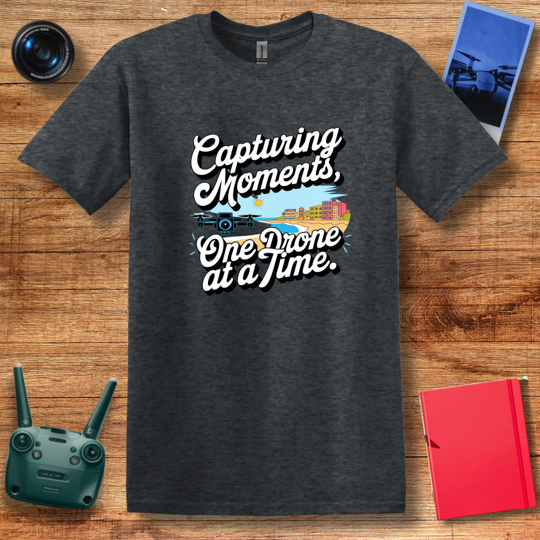 "Capturing Moments, One Drone at a Time" Inspirational T-Shirt