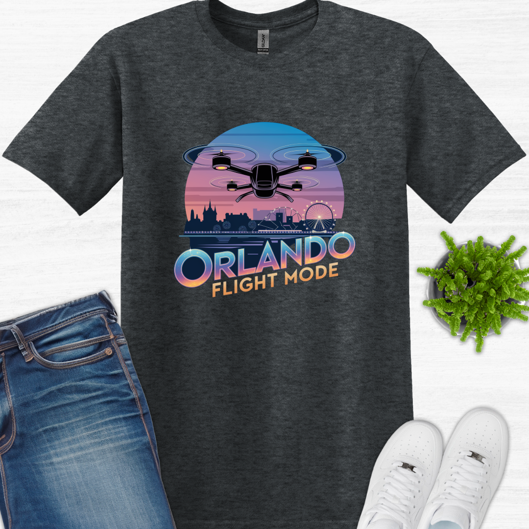 "Orlando Flight Mode" V2 – Florida Drone Pilot T-Shirt