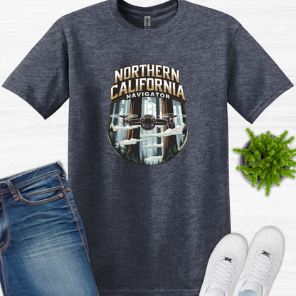 "Northern California Navigator" – Adventure Drone T-Shirt