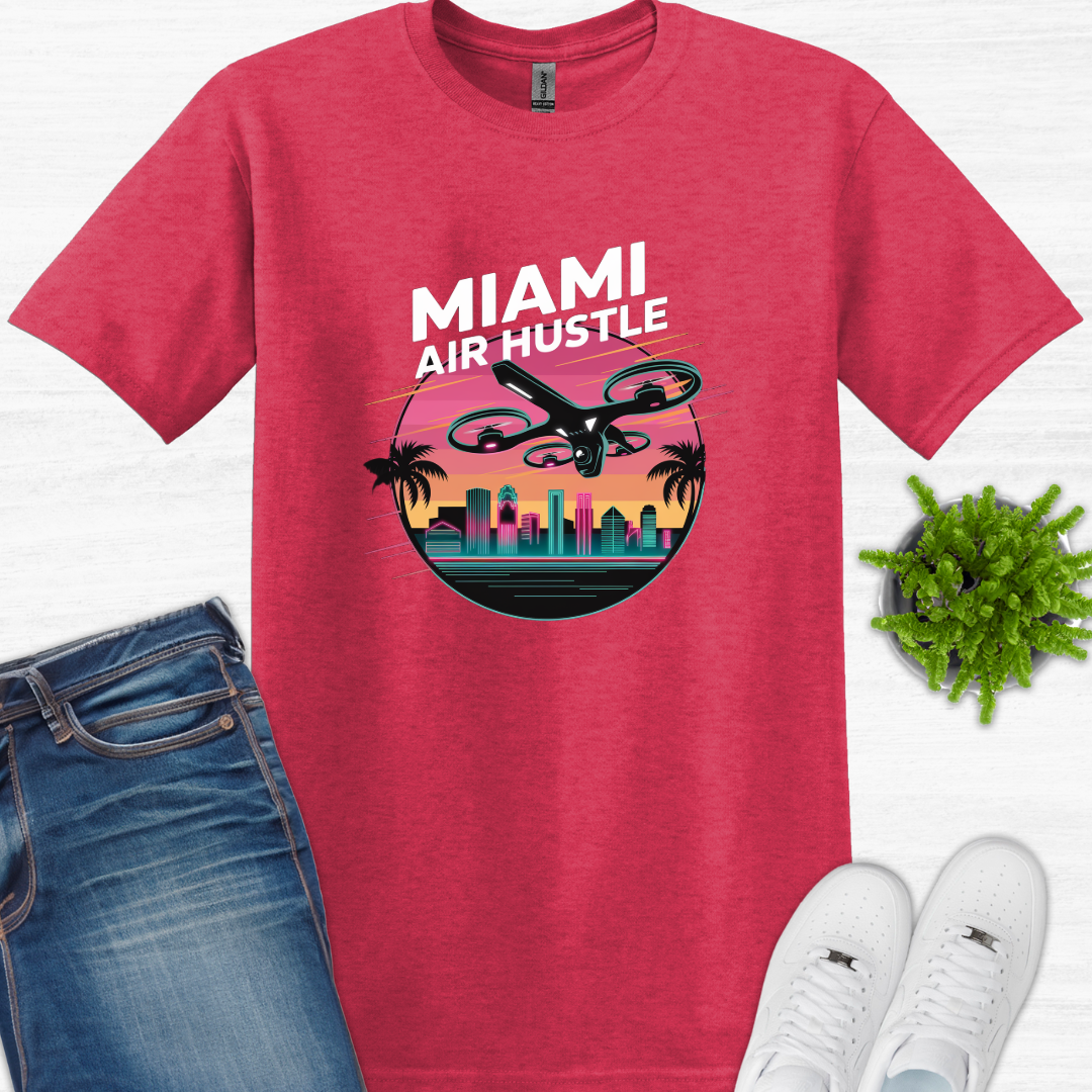 "Miami Air Hustle" – Florida Drone Pilot T-Shirt